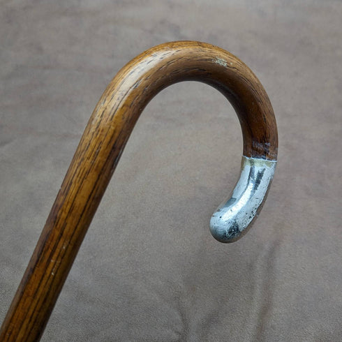 1928年 英国ヴィンテージ 紳士用ステッキ 杖 曲がりハンドル 78cm
